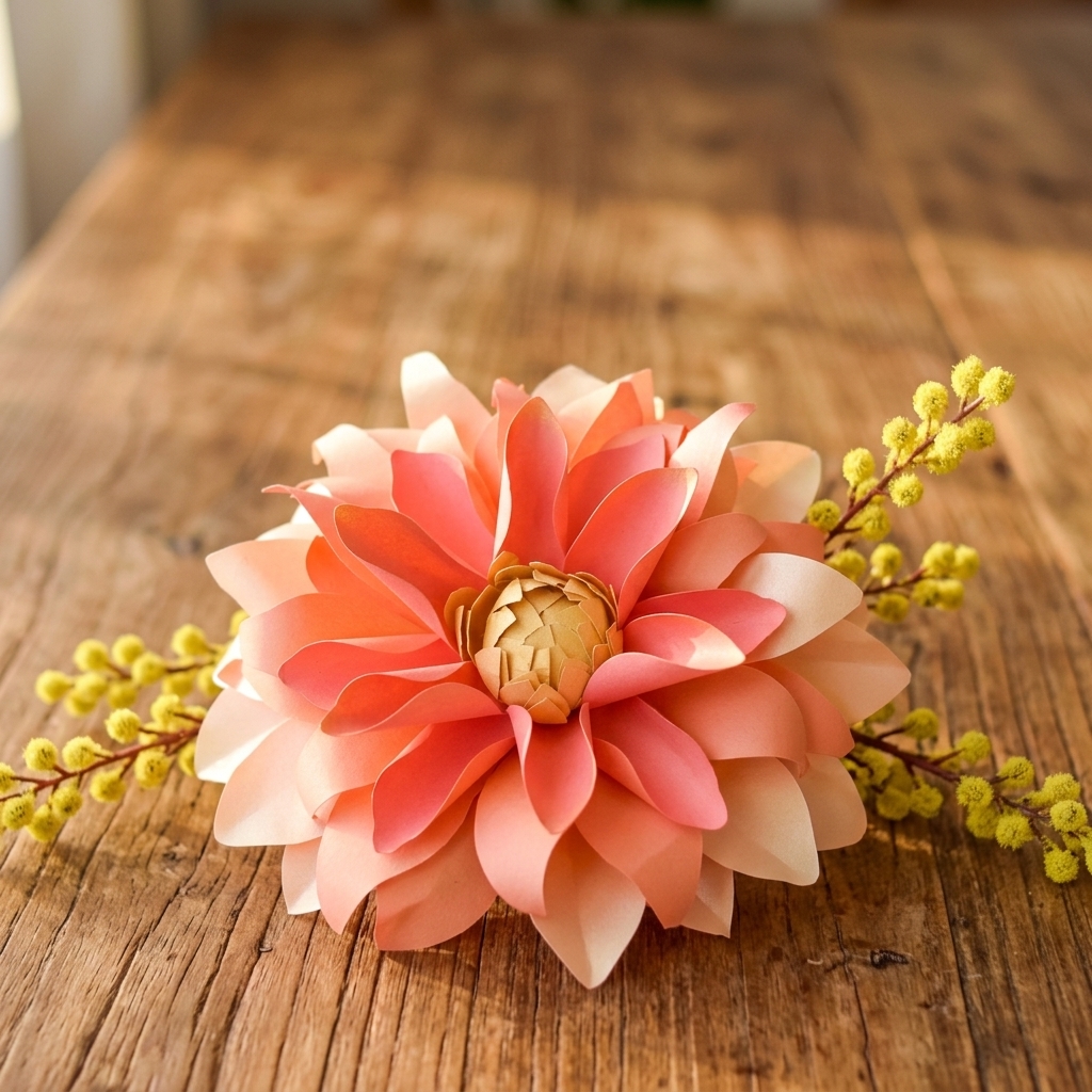 Sculpted Dahlia Rosette